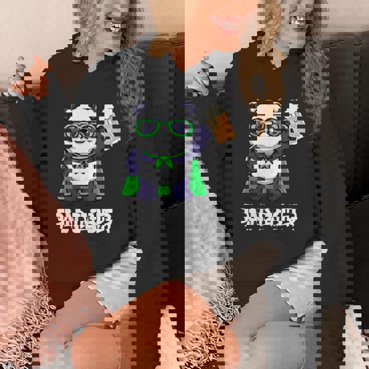 面白いパンダパンダビールドリンカー パンダビール パーカー