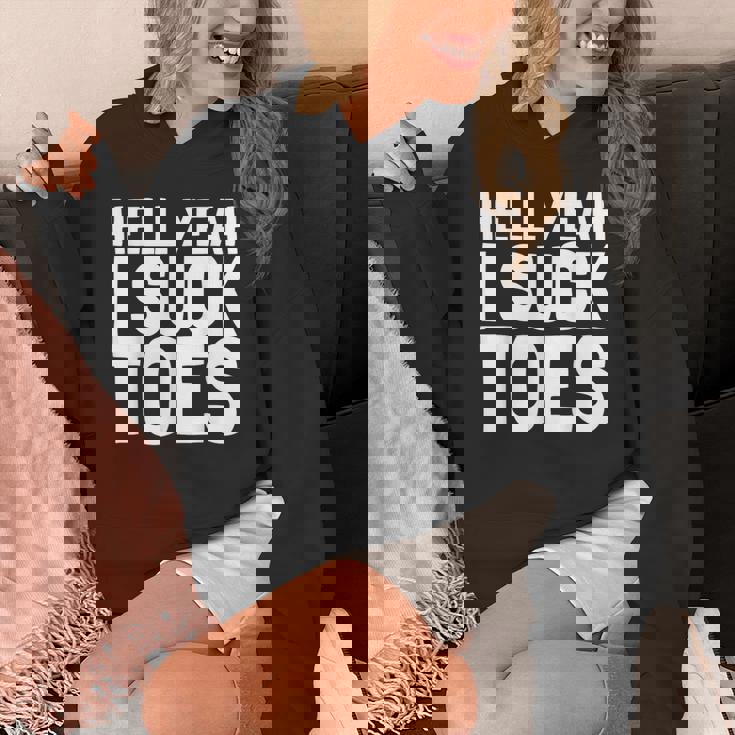 面白い足フェチ つま先を吸う ジョーク 地獄 Yeah Iuck Toes パーカー