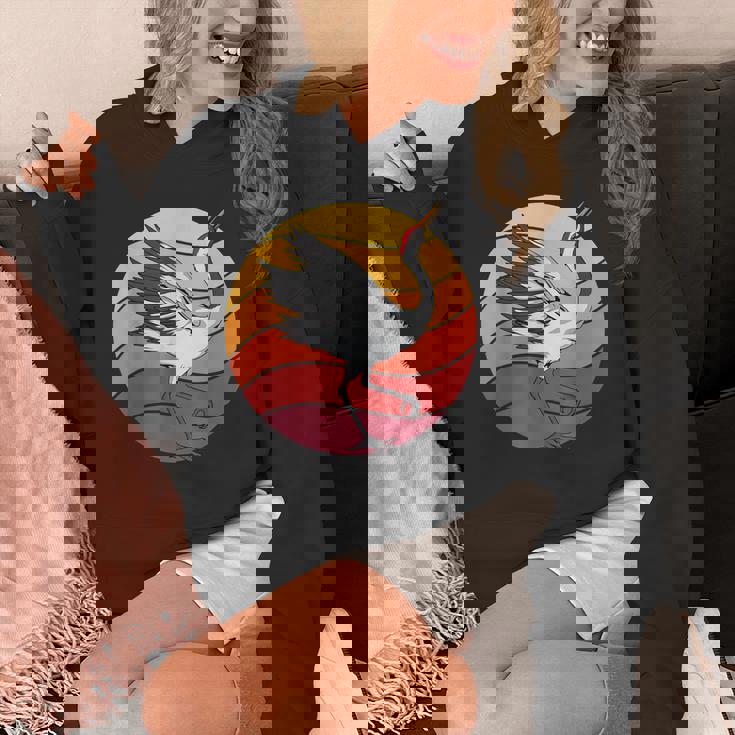 鶴 Crane Retrounset 鶴 パーカー