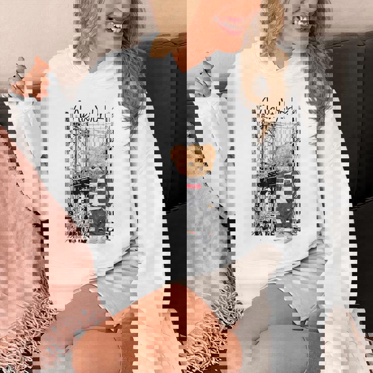 Cool New York City Teddy Bear Illustration Graphic s パーカー