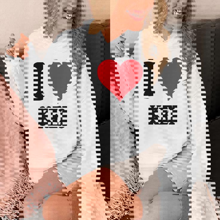 I Heart Keiファーストネーム I Love パーソナライズ パーカー