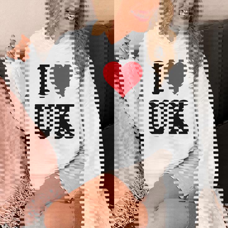 I Heart Uk Initials I Love UK First And Last Name U K 長袖tシャツ パーカー