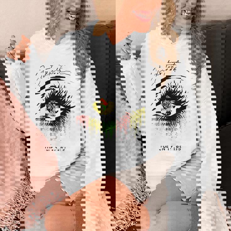 Junenth まつげ アフリカの目 美しい パーカー