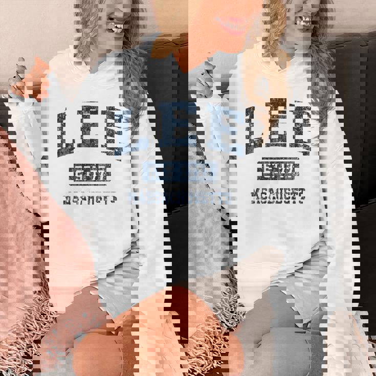 Lee Massachusetts Ma ビンテージスポーツデザイン ネイビー 長袖tシャツ パーカー