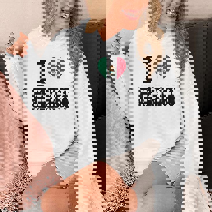 I Love Mexico ハートフラッグ レトロ 旅行 お土産 パーカー