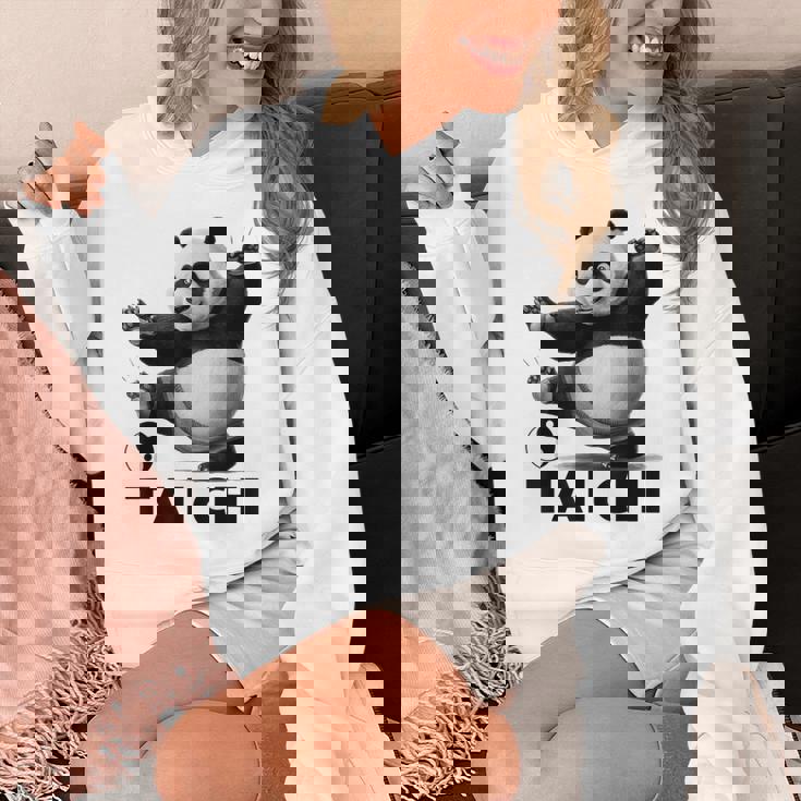 おもしろパンダ 動物 太極拳 格闘技 陰陽バランス パーカー