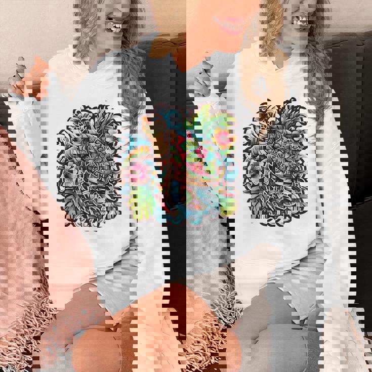 アロハ ウミガメ ハワイアン ホヌ フラワー ウェーブ オーシャン パーカー