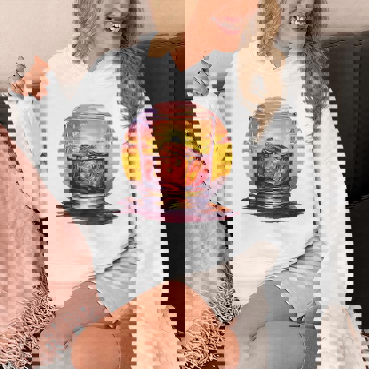 エレガントなウイスキーの夕日 パーカー