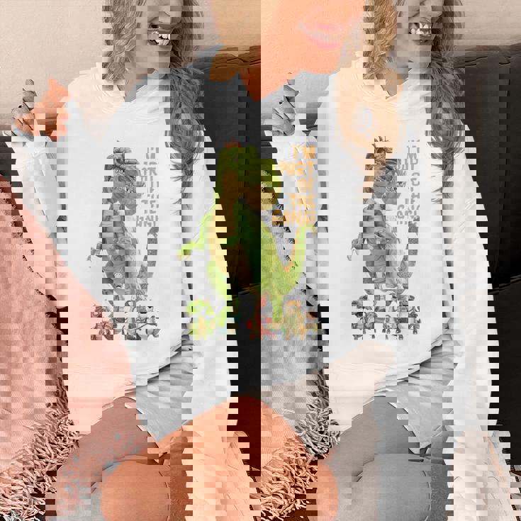 キッズ ギガントサウルス、最大の恐竜-カラフルで楽しいデザイン パーカー