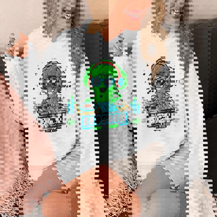 クールなブロッコリーdjミュージックパーティーバイブ面白いデザイン。 パーカー