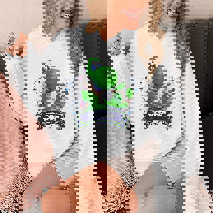 ザ・スーパーマリオギャラクシー・ムービー Yoshi Champion 長袖tシャツ パーカー