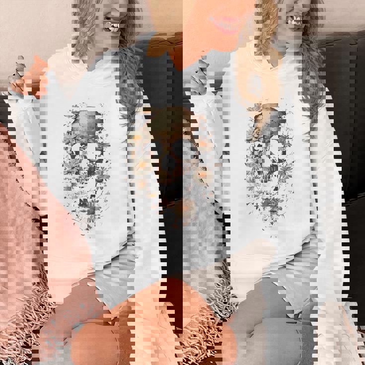 スカルバックプリント。 パーカー