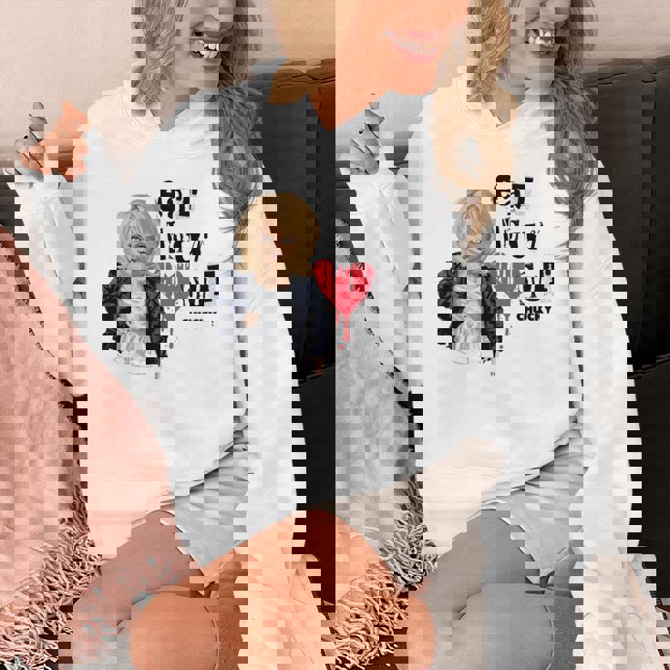 チャッキー・ティファニー・イート・ユア・ハート・アウト・バレンタイン 長袖tシャツ パーカー