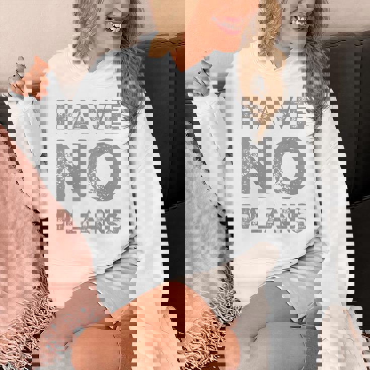 バックプリント テキスト For People Quotes Have No Plans パーカー