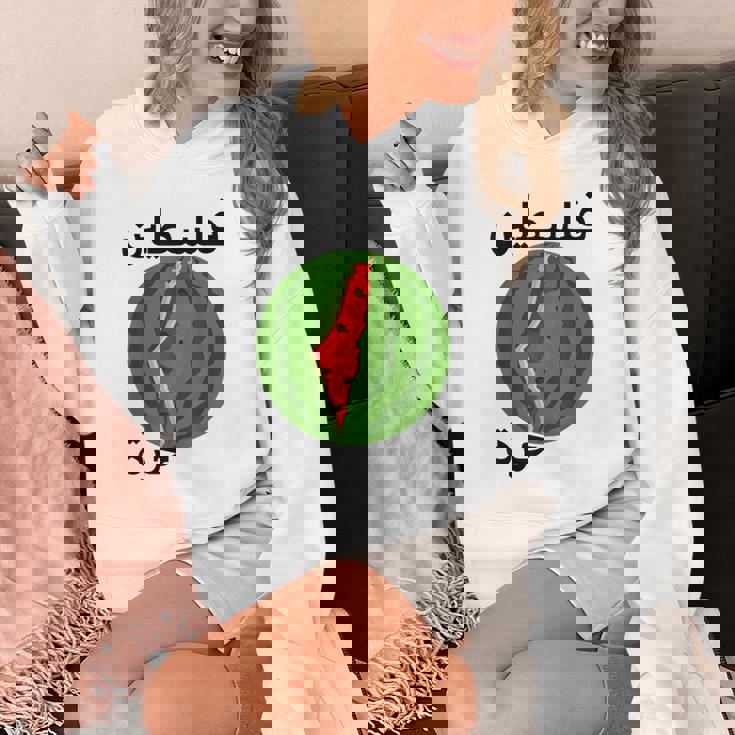 パレスチナ地図スイカアラビア書道 パーカー