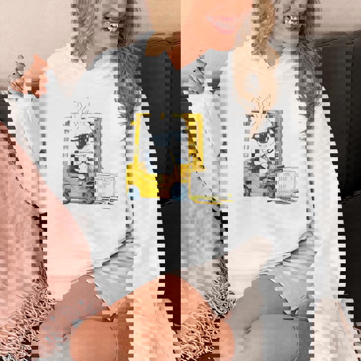 フォークリフト オペレーター フォークリフト ドライバー 物流 うさぎ イースター パーカー