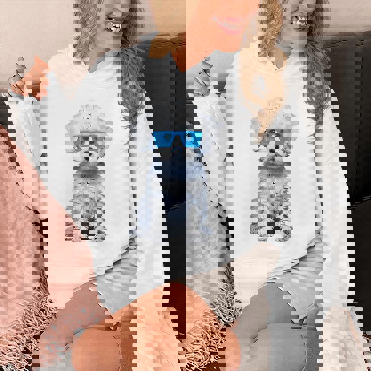 プードル 犬 幾何学的 キュート サングラス アニマル アート プードル パーカー