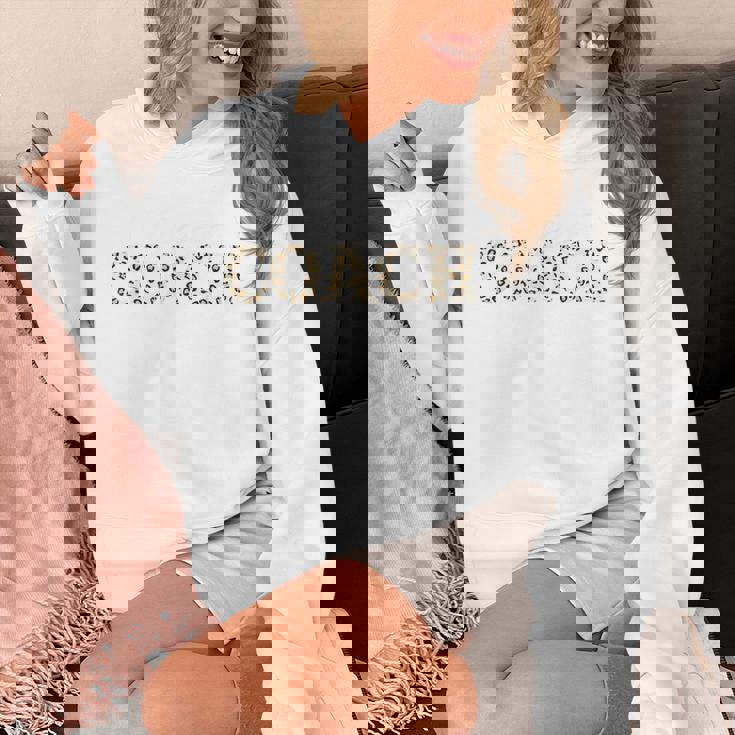 レオパードデザインのチアリーディングコーチ 面白いチアコーチ パーカー