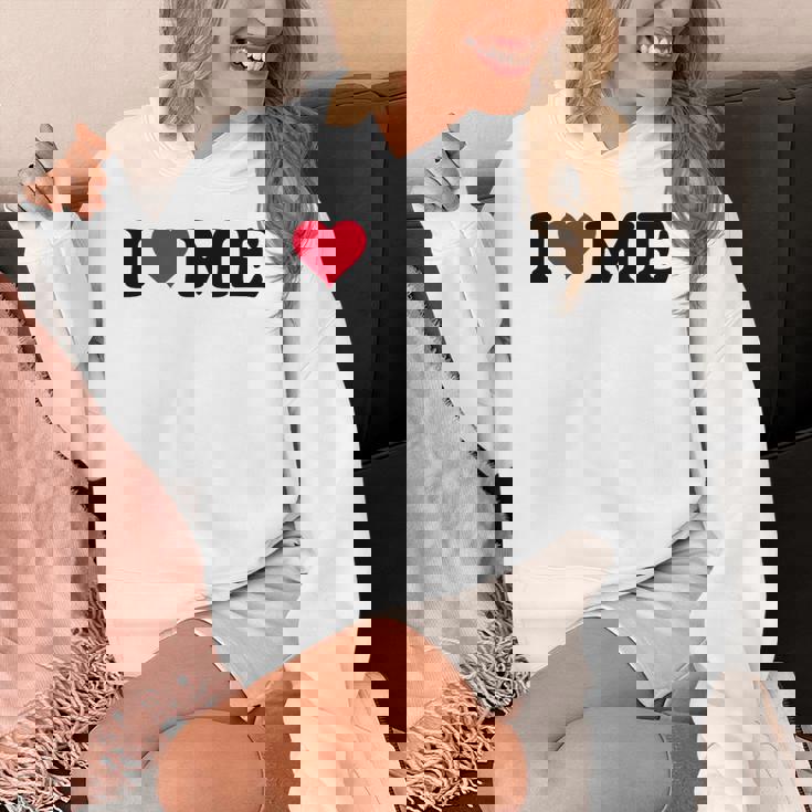 レッドハートデザイン I Love Me パーカー