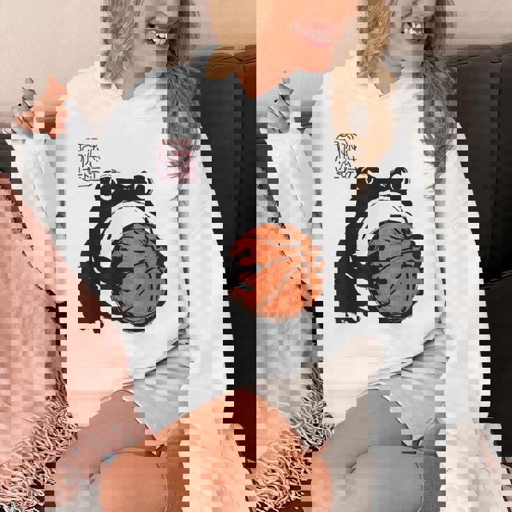 不機嫌そうなカエル 面白い バスケットボール アニメ 日本語 パーカー