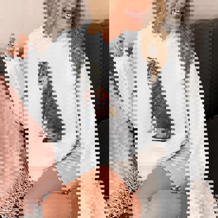 灰色オオカミ 伝統的な日本の龍の入れ墨 入泉 パーカー