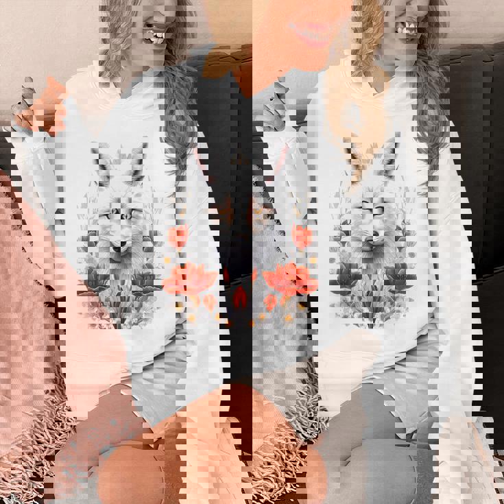 狐 アニマル柄 モチーフ 図面 イラスト 自然 狐 パーカー