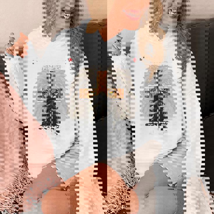 祈り 戦士 ライオン ユダ グラフィック クリスチャン クロスバック プリント パーカー