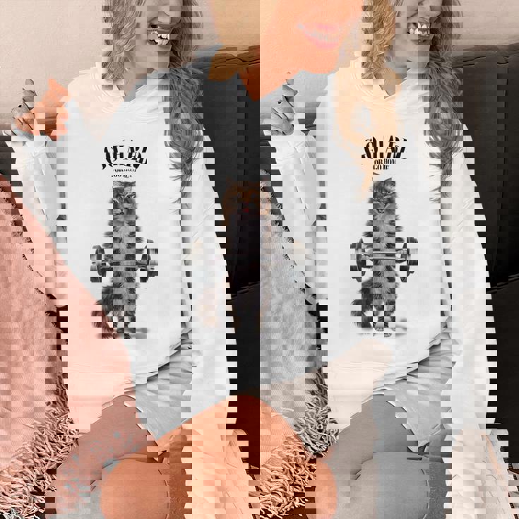 筋トレ ジム やる気がないなら家に帰れ トラ猫 ねこ パーカー