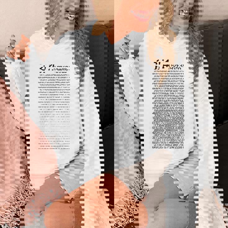 （背中側 バックプリント）314 円周率 パイ《数学》【変なデザイン屋さん】理数系 数字 面白い 長袖tシャツ パーカー