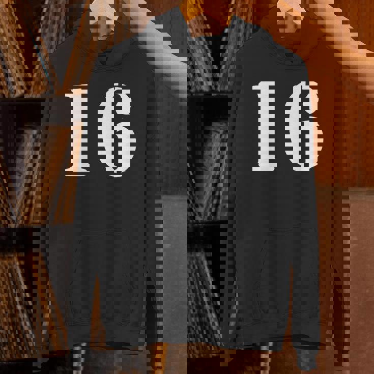 16番 16番 番号付き パーカー