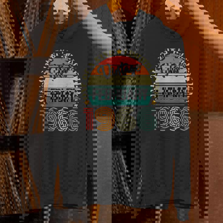 58歳 ヴィンテージ 1966年2月 58歳の誕生日 レトロ 長袖tシャツ パーカー