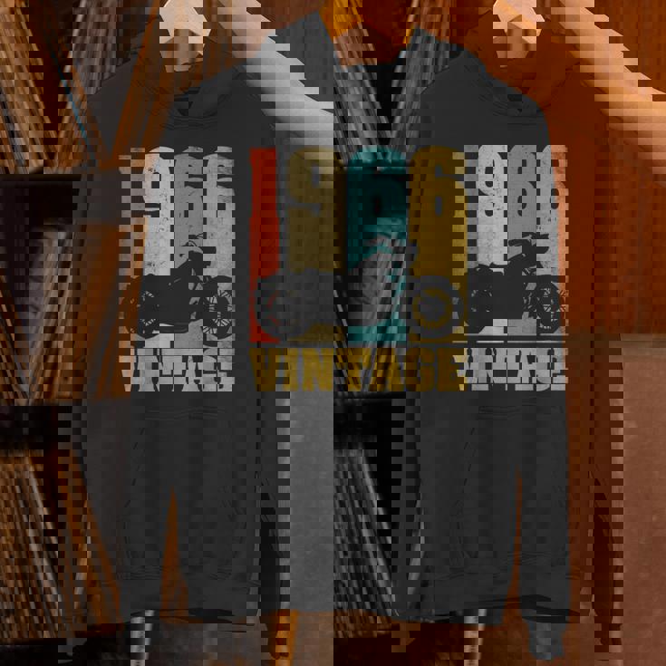 60 歳の誕生日バイカーギフトtシャツ-ヴィンテージ1966バイク パーカー