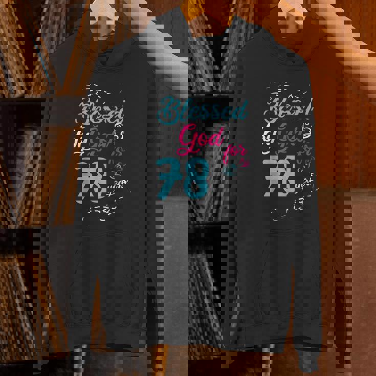 78歳 78歳 誕生日パーティー お祝い 神に祝福 パーカー