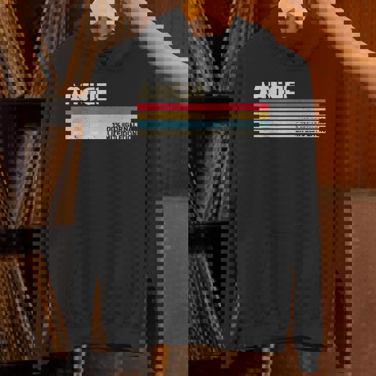 Angie パーソナライズ 名前 レトロ ヴィンテージ 70年代 80年代 90年代 誕生日 パーカー