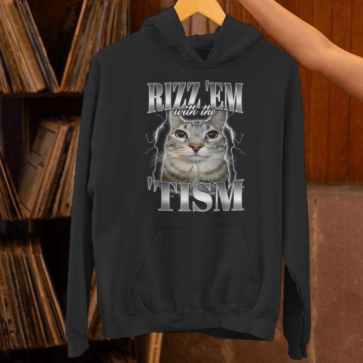Autism Rizz Em With The Tism Meme Autistic Silly Cat Hoodie - Monsterry AU