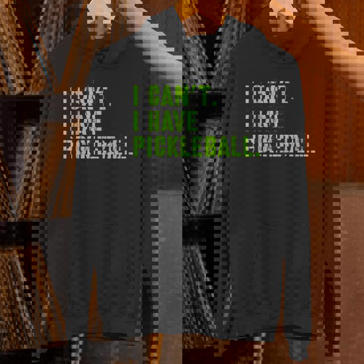 I Can't I Have Pickleball、皮肉、面白いピックルボール パーカー