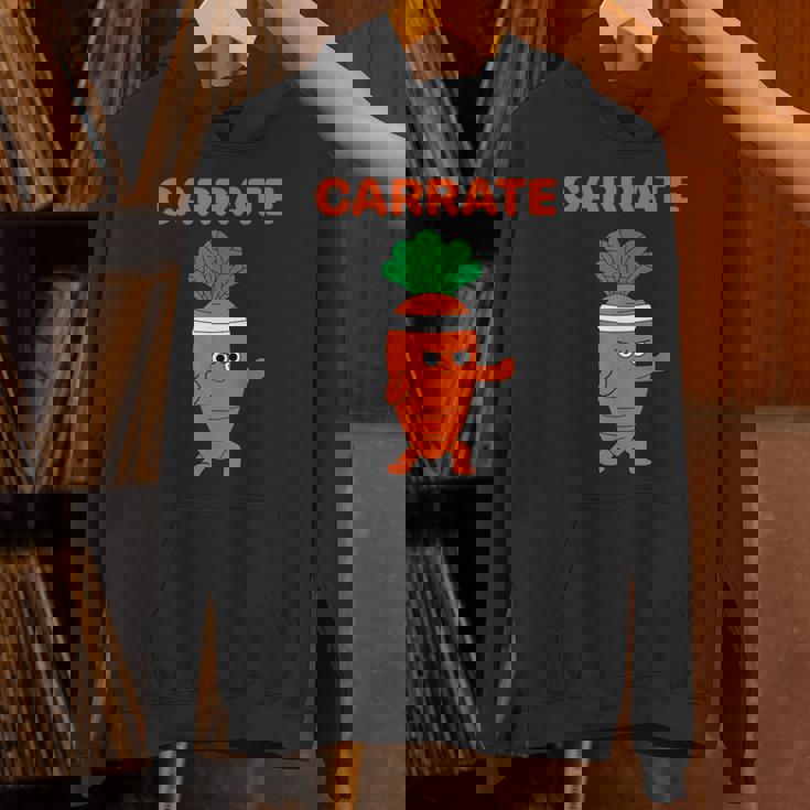 Carrate 空手キャロット かわいい＆面白いトレーニングダジャレ先生 パーカー