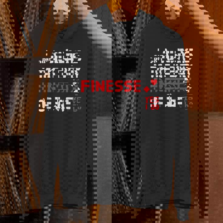 Contract Bridge Take Every Finesse カードゲームプレーヤー パーカー