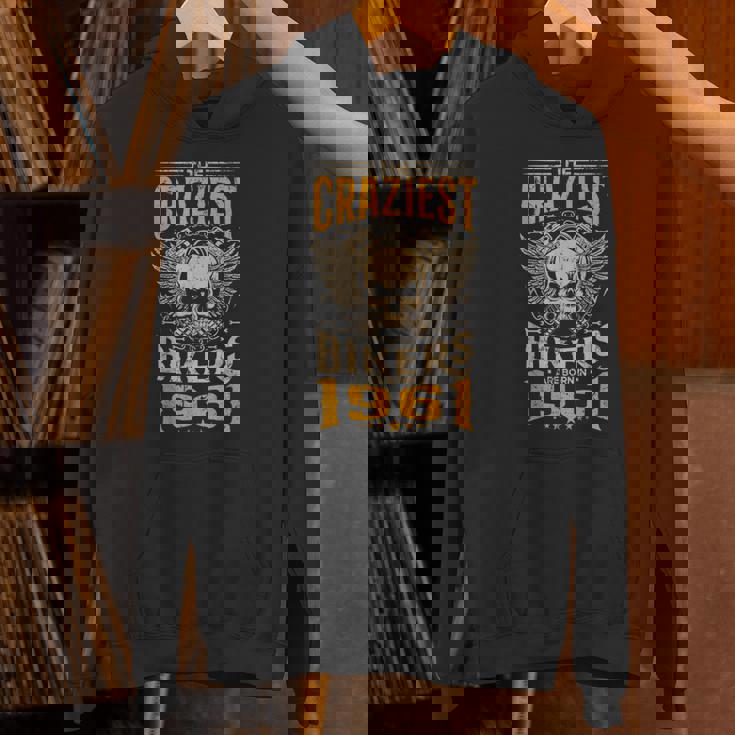 The Craziest Bikers Are Born 1961 Motorcycle 62Th Birthday パーカー