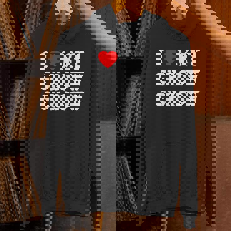 Dog I Love My Chow Chow Chow パーカー