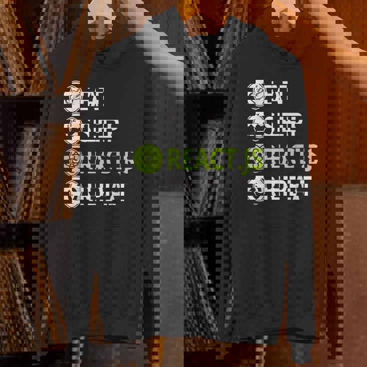 Eatleep ReactJs Repeat Javascriptプログラマー用 パーカー