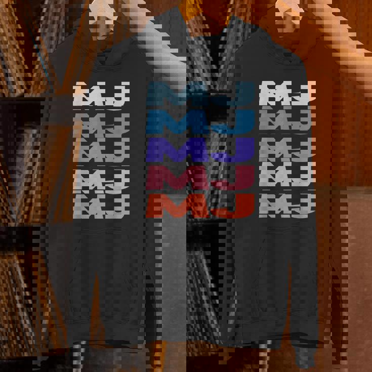 Modern Repeated Text Mj パーカー