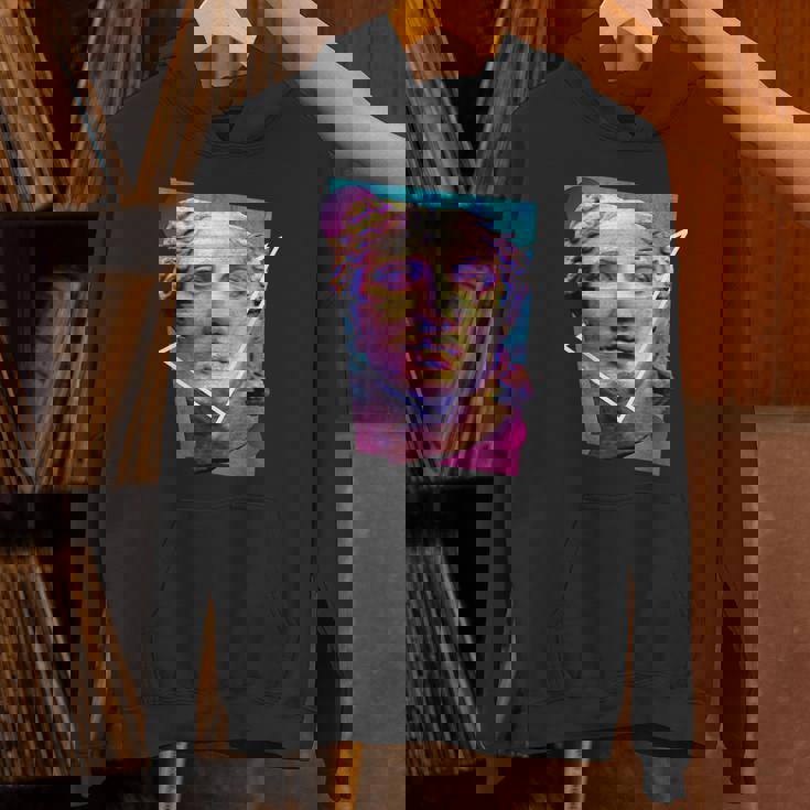 Glitchedenustatueaporwave パーカー