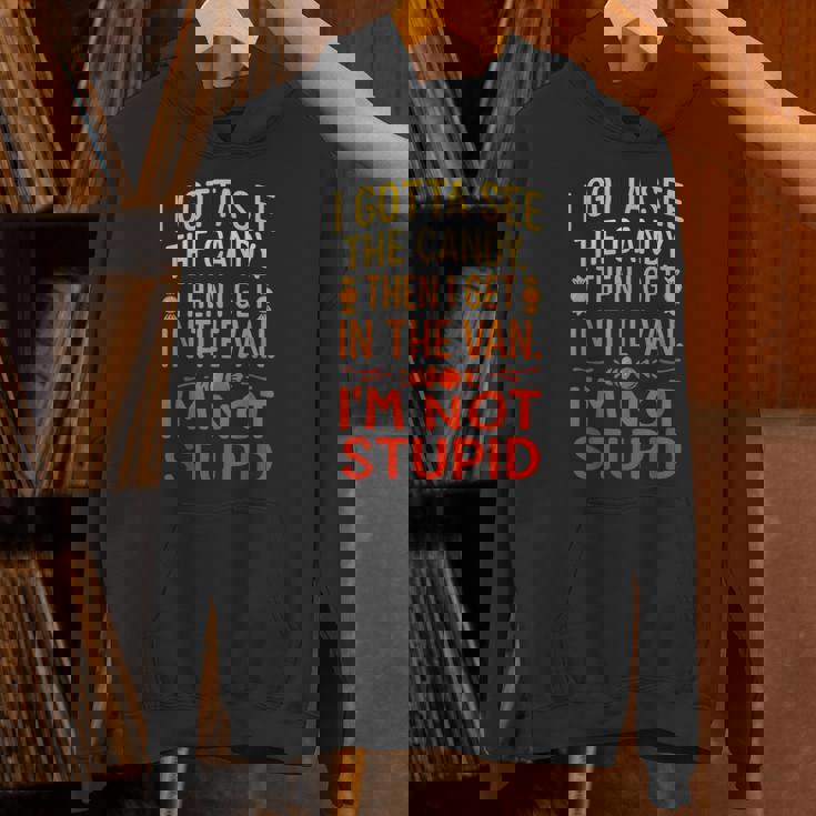 I Gottaee The Candy First I'm Not Bid Creepy Humor パーカー