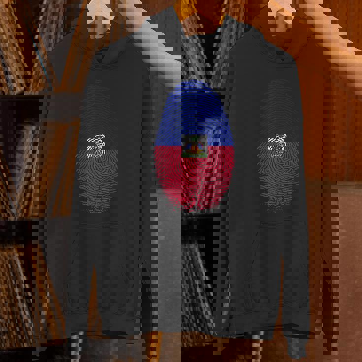 Haiti Flag Fingerprint Haitian For Haitians パーカー