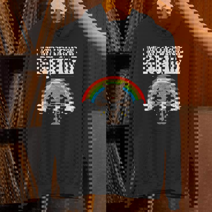 I Hate Everyone Equally 反社会的猫 内向的 パーカー