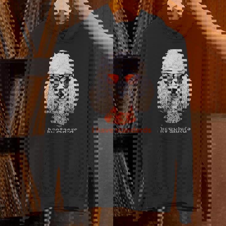 I Havetandardsファニースタンダードプードル愛好家デザイン パーカー