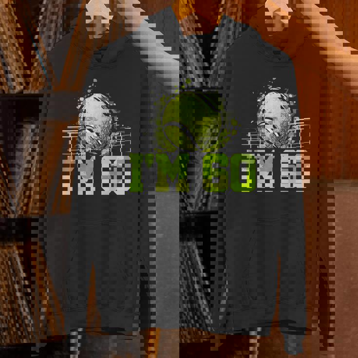 I'm 60 ラケット スポーツ テニス 選手 大人 還暦 パーカー