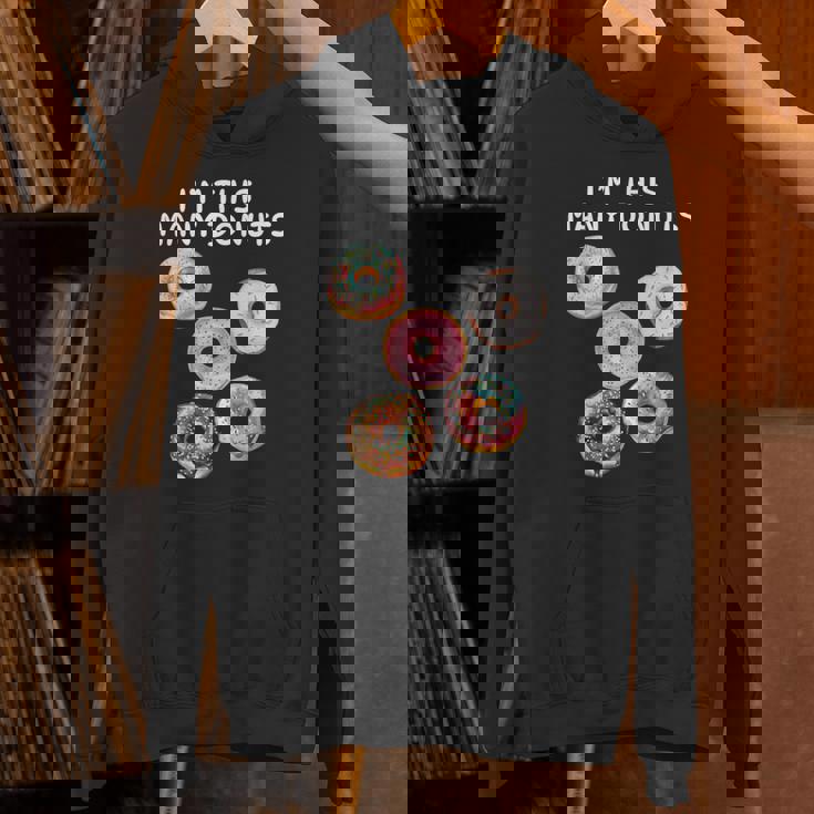 I'm Many Donuts 面白いドーナツフィットネス格言 パーカー