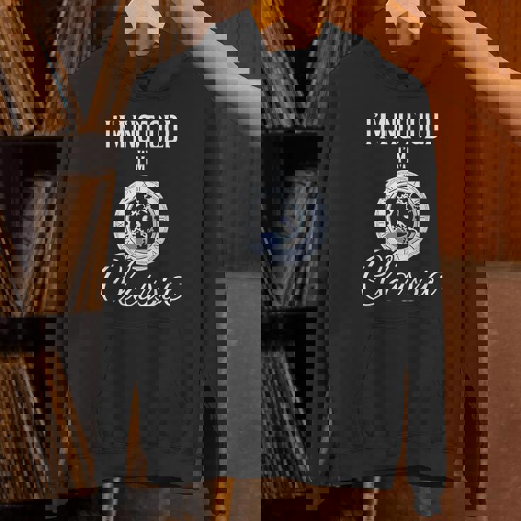 I'm Not Old I'm Classic 面白いヴィンテージ時計 メンズグラフィック 長袖tシャツ パーカー